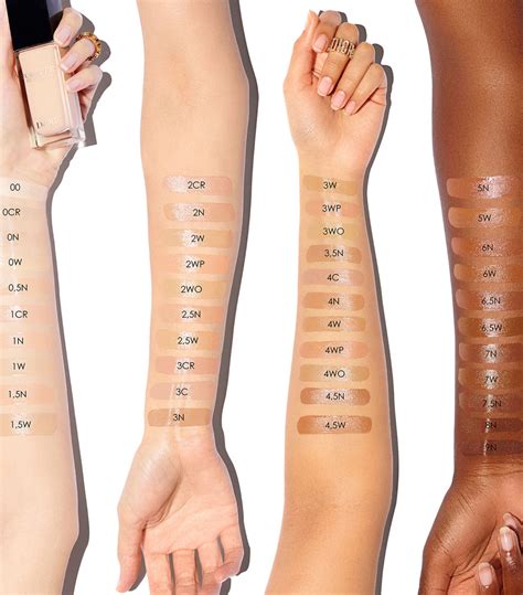 foundation dior forever glow|Dior forever foundation color chart.